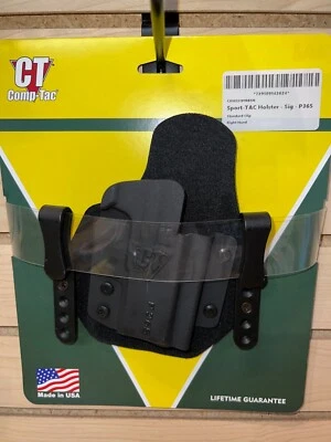 Comp-Tac Sport-Tac Sig Sauer P365 mano derecha IWB 1.5 clips de cinturón funda Kydex Foto 1 de 3