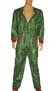 Traje de unión para hombre LUCES DE ÁRBOL Traje de unión PJ Feo Navidad Suéter Fiesta S L XL NUEVO - Imagen 1 de 2