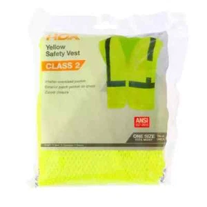 Hi Visibility Lime Green Class 2 Reflective Safety Vest - Picture 1 of 5
