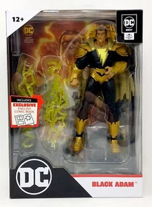 McFarlane Toys / Black Adam + Exclusive Comic Book / Dc Direct /18 CM - Picture 1 of 9