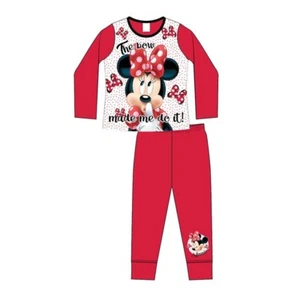 Official Disney Minnie Mouse Pyjamas Pajamas Pjs Girls Children's Kids 5 6 8 10 - Picture 1 of 1