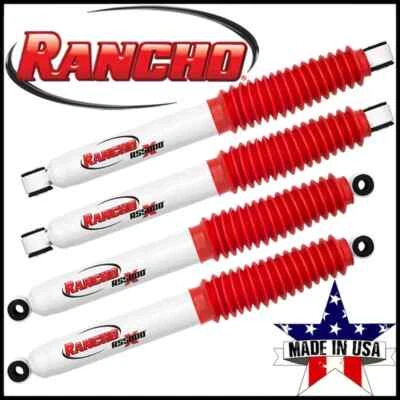 Rancho 2 Front & 2 Rear Shock Absorbers 1989-99 Ford F250 F350 4WD RS5000X 0" Foto 1 de 4