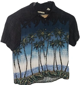 2 Stück Batik Bay Herren XL schwarz Hawaii Button Down Hemd Kurzarm Maritim - Bild 1 von 12