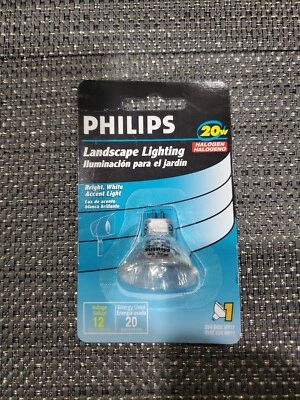 PHILIPS 20 WATT LANDSCAPE LIGHTING, 12 VOLT, BRIGHT WHITE ACCENT LIGHT, NIB - Image 1 of 2