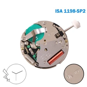 ISA Swiss Movement 1198 SP2 , Quartz Movement, 3 Hands, Without Disk. - Picture 1 of 2