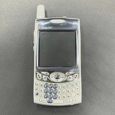Vintage X Cingular Treo 650 Silver and Blue Touch Screen Smartphone Palm Powered - Image 1 of 4