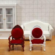 1/12 Dollhouse Mini Sofa Stool Chair Pillow Furniture Model for Dollhouse Dec BA