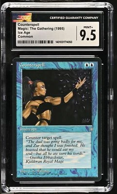 COUNTERSPELL Ice Age CGC 9.5 Mint Vintage MTG [Nostalgium] - Image 1 of 2