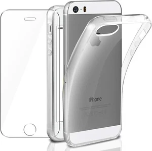 CUSTODIA COVER + PELLICOLA VETRO TEMPERATO APPLE IPHONE 5 5S 5C SE CASE GLASS - Zdjęcie 1 z 1