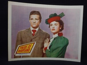 PRIDE OF MARYLAND 1951 Lobby Card #4 Horse Racing Stanley Clements Peggy Stewart