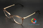 Tom Ford FT5353 045 geometrische glänzende Lt braune Demo-Linse 52 mm Damenbrille