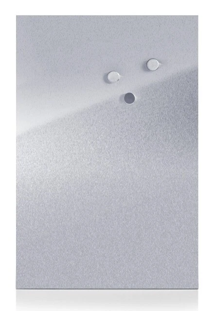 Metall-Magnettafel MEMO + 3 Magnete, 60x40 cm, silbern, ZELLER - Bild 1 von 1