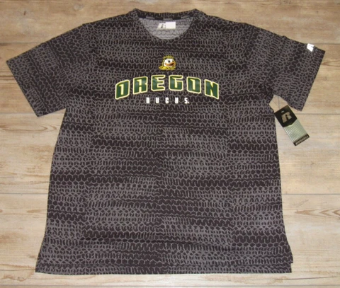 Oregon Ducks Russell Athletic Team True Grit Performance Shirt size Men's 2XL Cover