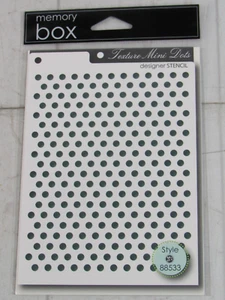 Caja de memoria, plantilla artesanal, mini puntos, 1 plantilla, 88533 - Imagen 1 de 2
