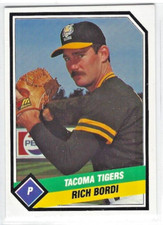 1989 TCMA Tacoma Tigers (Class AAA-Oakland A's) Rich Bordi