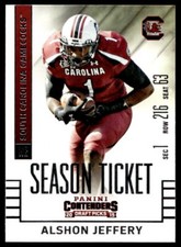 2015 Panini Contenders Draft Picks #6 Alshon Jeffery   South Carolina Gamecocks