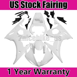 ABS Injection Fairing Kit BodyWork for YAMAHA YZF R6 2005 Unpainted White - Picture 1 of 11