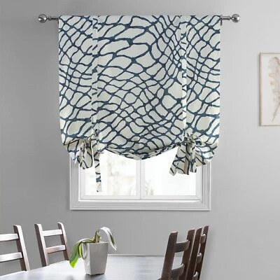 HPD Half Price Drapes Room Darkening Tie Up Curtains 46 X 63 Inch Ellis - Image 1 of 4