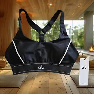 Alo Yoga Airlift Suit Up Bra Black Size Medium NWT $78 - Picture 1 of 10