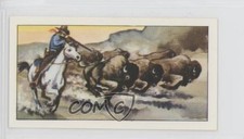 1963 Barratt The Wild West Series of 25 Tea Bison #6 z6d