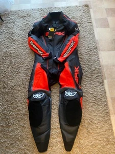 BERIK Mens One Piece Leather Motorcycle Race Suit UK 38" Chest 29" Leg (B29#2) - Picture 1 of 24