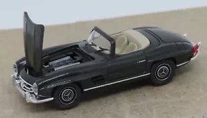 Micro WIKING Ho 1/87 Mercedes-Benz 300 Sl Roadster Grigio Scuro #8340624 No Box - Foto 1 di 7