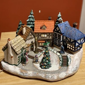 Vintage Ceramic Bisque Scioto Christmas Carol Charles Dickens Village Complete - Picture 1 of 8