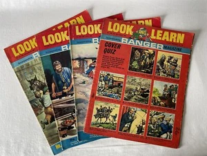 4 Vintage Issues LOOK AND LEARN Incorporating RANGER Magazine 1966-67 Fleetway - Foto 1 di 15