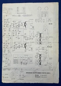 Esquema Grundig original - TK 46 / TK 46 U - Imagen 1 de 1