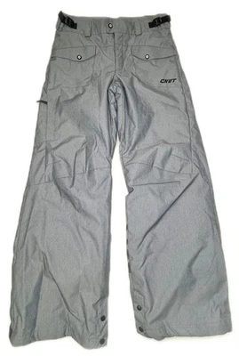 Youth 14/16 Columbia Ski Snowboard Pants Insulated Gray Black Stripe - Image 1 of 4