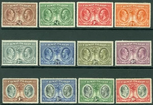 SG 84-95 Cayman Islands 1932. ¼d to 10/-. A fine fresh lightly mounted/unmoun... - Picture 1 of 1