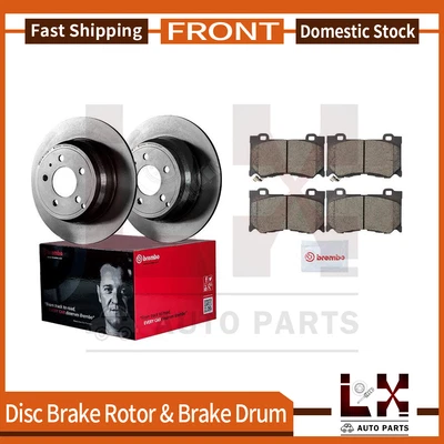 Brembo 6 Front Disc Brake Rotor and Pad Set Fits INFINITI Q70 3.7L 5.6L - Image 1 of 4