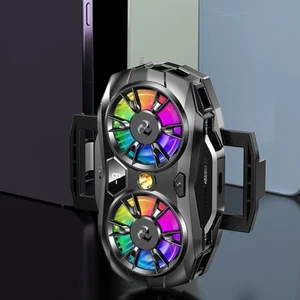 Kompaktowa chłodnica telefonu komórkowego z podświetleniem RGB do gier i przesyłania strumieniowego - Zdjęcie 1 z 12