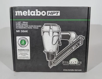 Clavadora de tiras sistema de fijación Strap-Tite Metabo HPT NR38AK 1,5" Foto 1 de 4