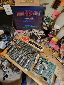 MORTAL KOMBAT 2 PLUS + PCB JAMMA ARCADE BOARD 8 MEGABYTE SET WORKING!!! MIDWAY 