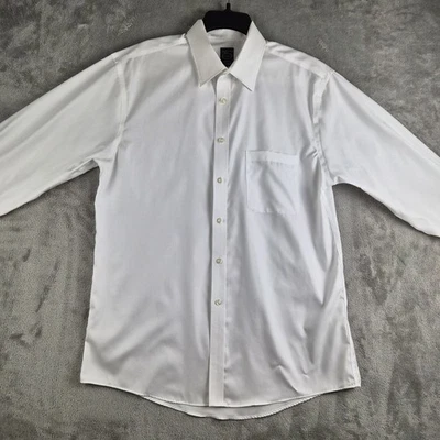 Joseph Feiss Shirt Mens 16.5 32/33 White Cotton Non Iron Dressy Formal Business - Image 1 of 4