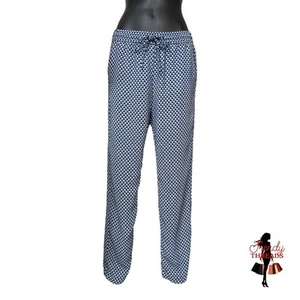 GAP NUEVO Jogger de Verano XS Azul Marino Blanco Estampado Bolsillos Cintura Elástica Geométrica - Imagen 1 de 8