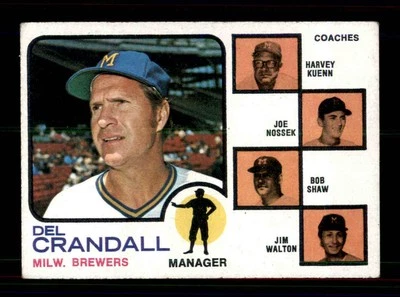 1973 Topps Del Crandall High Number Brewers Manager VG #646 Harvey Kuenn - Image 1 of 2