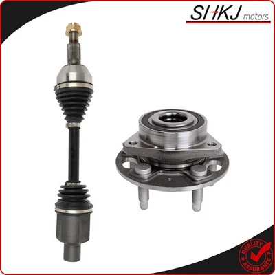 Front Right CV Axle 1 Wheel Hub Bearing For Chevrolet Equinox 2010-2016  Terrain — 第 1/4 张图片