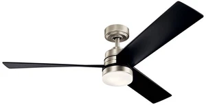 52" Kichler Spyn Brushed Nickel LED Ceiling Fan - Picture 1 of 1