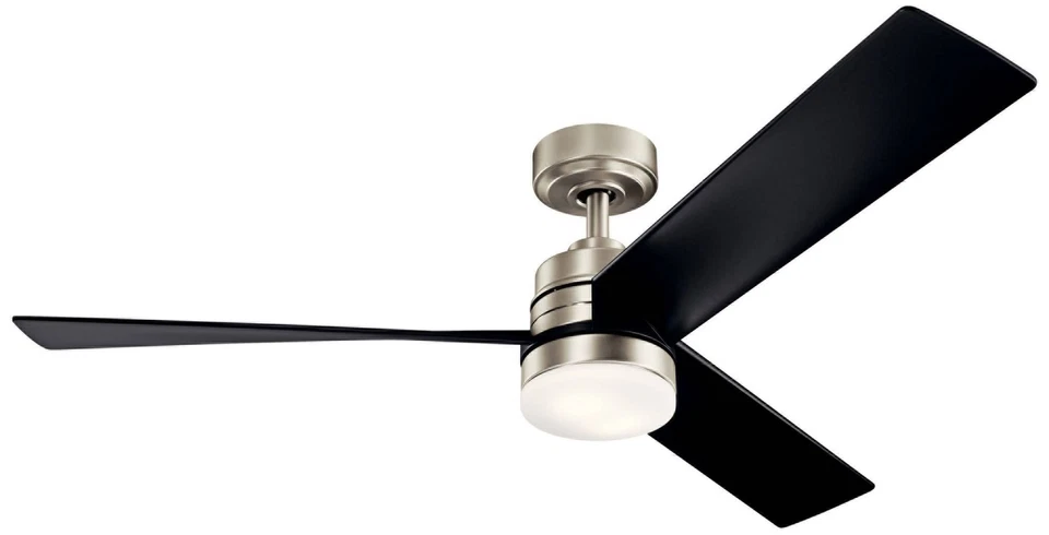 52" Kichler Spyn Brushed Nickel LED Ceiling Fan - Image 1 of 1