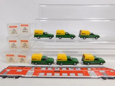 6X Wiking H0 1:87 047 14 Modello VW Caddy Diehl Spedition Mint Box #CZ267-0,5 - Immagine 1 di 4