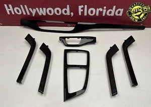 2017-2019 AUDI Q7 DASH / CENTER CONSOLE / DOORS INTERIOR WOOD TRIMS SET OEM 47k - Picture 1 of 24