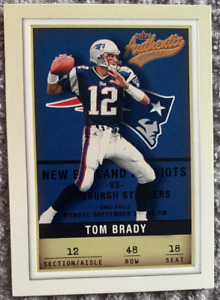 2002 Fleer Authenix Tom Brady #48 Patriots Bucs GOAT HOF!!!