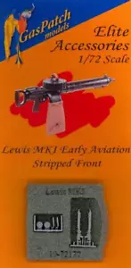 GasPatch Models 1/72 BRITISH LEWIS GUN Mk.I EARLY AVIATION STRIPPED FRONT(2) - Picture 1 of 2