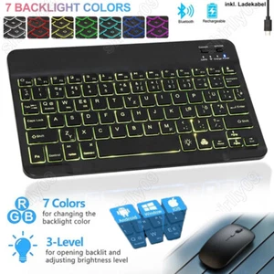 Zestaw bezprzewodowa klawiatura i mysz Bluetooth Bezprzewodowa klawiatura QWERTZ Czarna - Zdjęcie 1 z 29