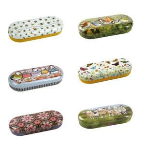 Emma Ball Spectacles Glasses Case Sunglasses Felt Lined Metal Tins