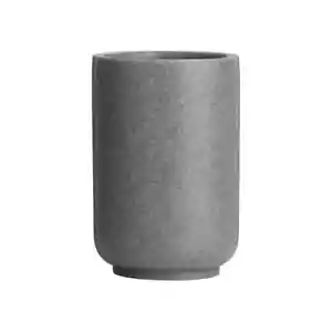 Vaso Canyon Excelente Almacenamiento Duradero Poliresina Gris Efecto Piedra - Imagen 1 de 1