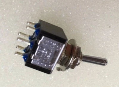 2K140 1 x Mini 3A DPDT On-On Switch Ideal for Model Railways Use Etc - 1st Class - Image 1 of 4