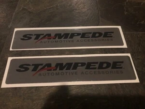 Stampede AUTOMOTIVE PRODUCTS 2PC LOGO STICKER  - Picture 1 of 1